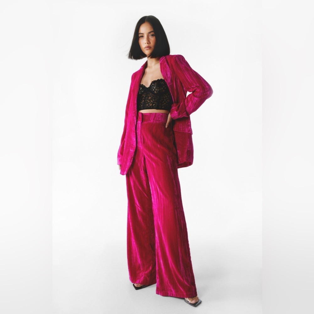 Pink Velvet Suit